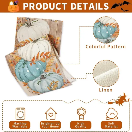 Fall Table Runner,2024 Table Runner 13"x72", Thanksgiving Table Runner {2}