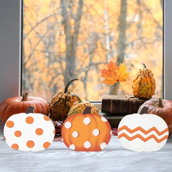 Fall Pumpkin Table Decorations {5}