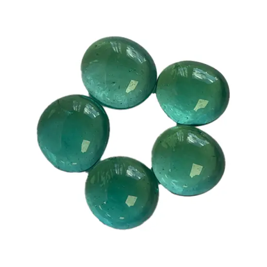 Teal Glass Nuggets - 12oz Bag - Flat Glass Gems/Beads - Decorative Glass Stones - Great for Mosaics and Other Glass Projects {2}