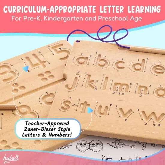 Number & Letter Tracing Boards with Direction Arrows {2}