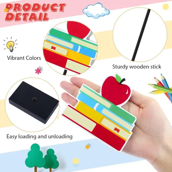 3 Pieces Back to School Wood Table Decor Pencil {2}