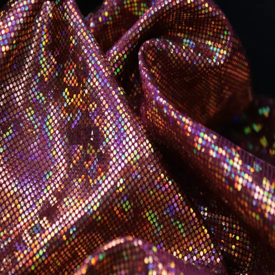 1 Yard Shattered Glass Spandex Fabric for Costumes Dancewear Leggings Activewear Projects (58"/60" )Inches Wide Orange-Red {1}