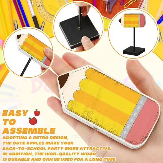 3 Pcs Welcome Back to School Desk Sign Bus {2}