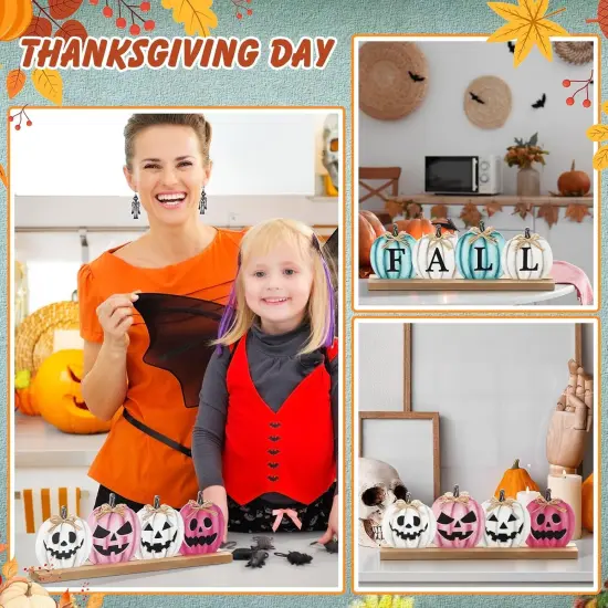 Pink Halloween Pumpkin Pastel Sign Decor {4}