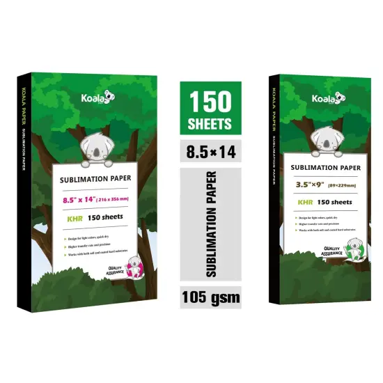 Koala Sublimation Paper - 150 Sheets for Inkjet Heat Transfer {2}
