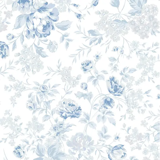 Rachel Ashwell Romantic Rose Blue Wallpaper {2}
