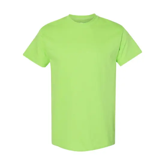 Classic Heavy Cotton T-Shirt for Adults Durable & Comfortable Lime {1}