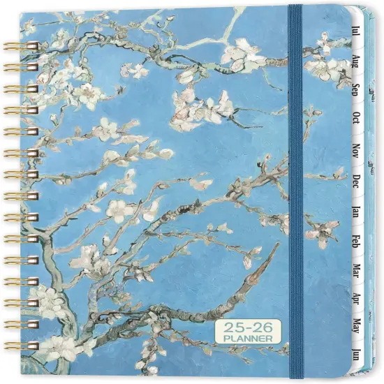 2025-2026 Planner – Planner 2025-2026, July 2025 - June 2026, Weekly & Monthly Planners, 8.5" x 6.4", Hardcover, Twin-Wire Binding, Monthly Tabs, Inner Pocket, Daily Organizer {5}