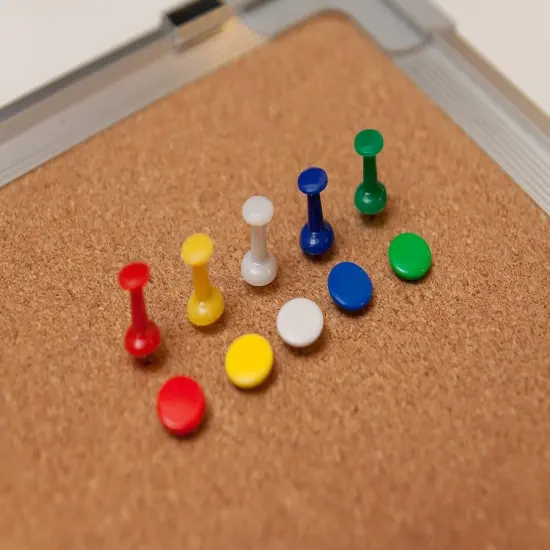 Cork Board Set for Wall 16 x 12 in with 10 Thumb Tacks {3}