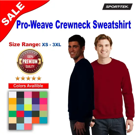 Sport-Tek&reg; Pro-Weave Crewneck Sweatshirt Neo mint {2}
