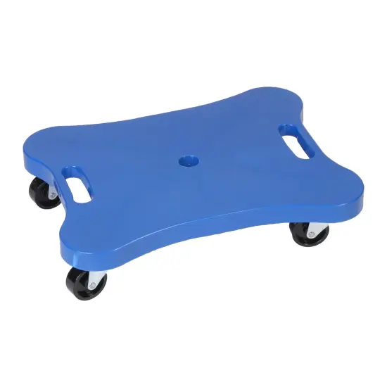Contoured Plastic Scooter with Handles, Blue {1}