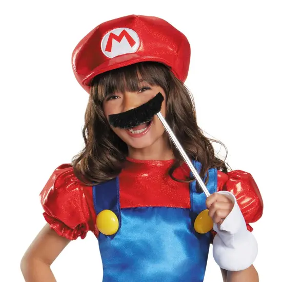 Nintendo Super Mario Bros Girl's Mario Costume Dress {3}