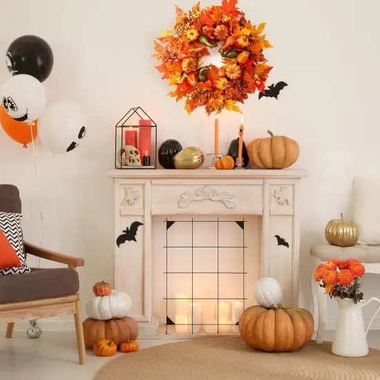 24 Inch Fall Wreaths for Front Door Outside {4}