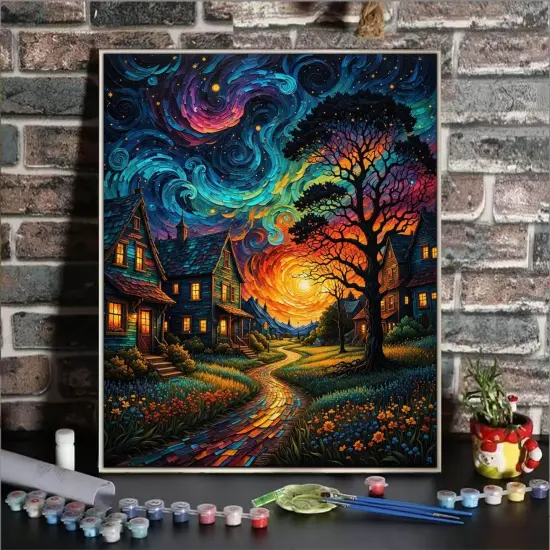 Starry Paint By Numbers Kit For Adults,16x20 Inch {2}