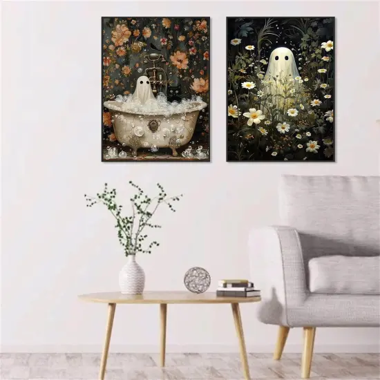 2 Pack Halloween Ghost Diamond Painting Kit {4}