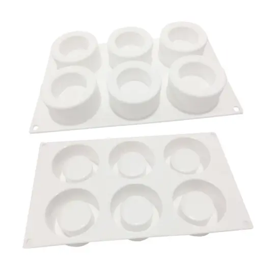 6 Hole French Dessert Silicone Mold {4}