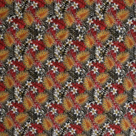 1 Yard Tiare Split Leaf Monstera Lightweight Poly Cotton Fabric 44/45 inch Width Purple {6}