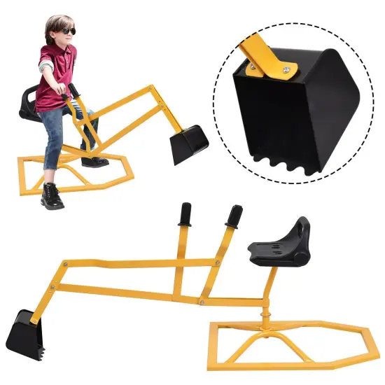 Heavy Duty Kid Ride-on Sand Digger Digging ScooperExcavator for Sand Toy {1}