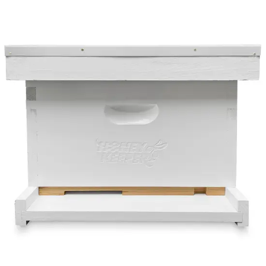 Honey Keeper Beginner Bee Hive Kit, Fully Assembled and Painted Starter Set with Hive Body & 10 Frames White {2}