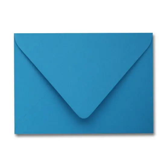 Colorplan TABRIZ BLUE - 91 Lb. / 135 gsm / 8 pts Matte Premium Cardstock Paper Text A2 Euro Flap Envelopes Bulk Pack of 250 {1}