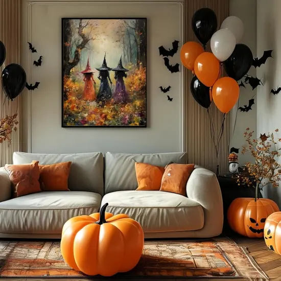 Halloween Witch Diamond Painting Kits - 12x16 Inch {4}