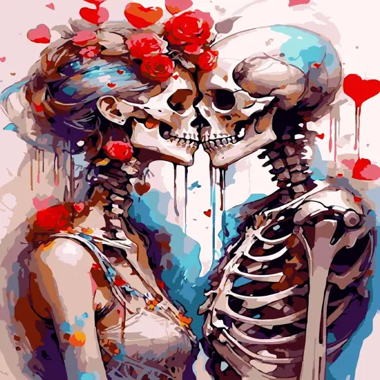 Sugar Skull Paint by Numbers Kit - 16x20in (MT3284) {1}