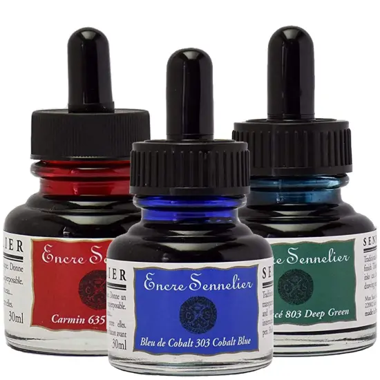Sennelier Shellac-Based Drawing Ink - 30 ml {2}