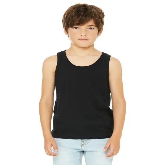 Bella + Canvas&reg; Youth Jersey Sleeveless Tank - 3480Y NAVY {4}