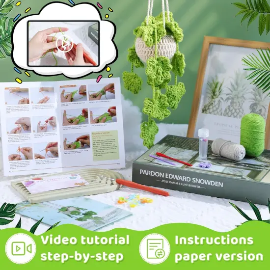 Hanging Potted Plants Crochet Starter Kit {3}