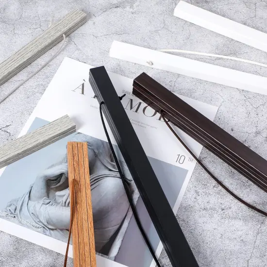 16x20 Poster Frame, 16x24 Magnetic Poster Hanger Wood Frame Frames for Photo Picture Canvas Artwork Wall Hanging (16", Black) {2}