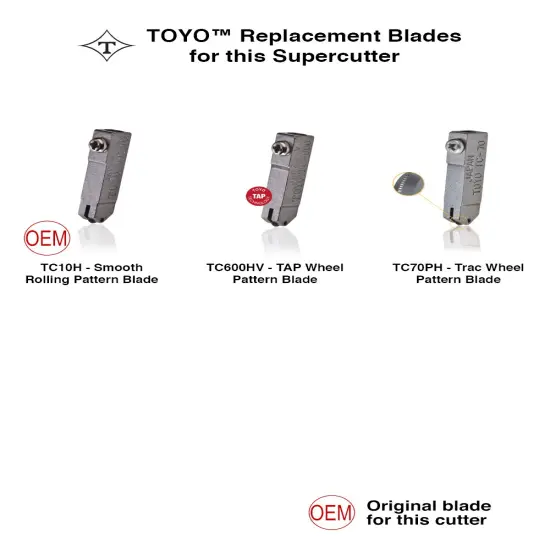 [TC-1P] TOYO&trade; Comfort Grip Clear Supercutter - PATTERN BLADE {2}