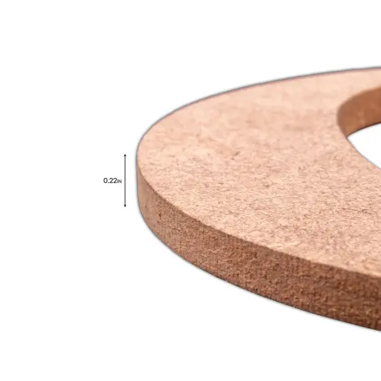 Little Birdie MDF Alphabets Upper Case 4" 1/Pkg-C {5}