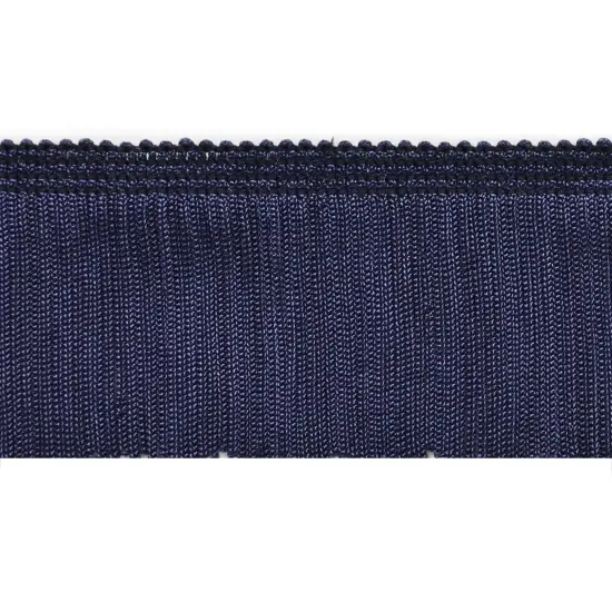 5 Yards of 2" Chainette Fringe Trim | 5 yard cut Navy Blue {1}
