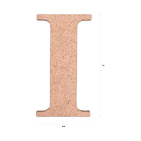 Little Birdie MDF Alphabets Upper Case 4" 1/Pkg-I {4}