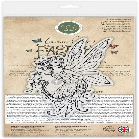 Craft Consortium Faeries Photopolymer Stamp Set-Garland {3}