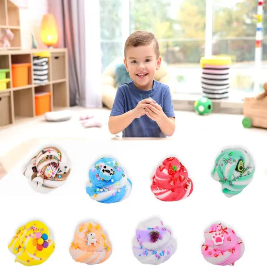 11 Pack Cloud Slime Kit with Charms {5}