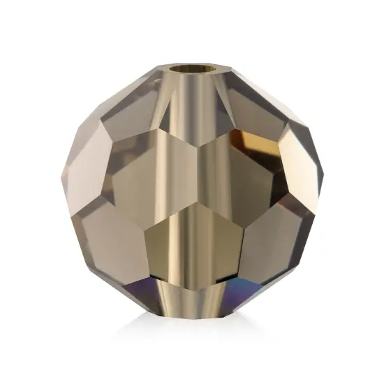 Preciosa 4mm Czech Glass Faceted Round Beads 40 Pieces Black Diamond {1}