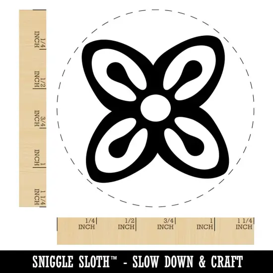 Bese Saka Adinkra African Flower Unity Abundance Rubber Stamp for Stamping {1}