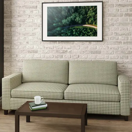 Upholstery Fabric - Green Check & Houndstooth Upholstery Fabric 54 Inches" {2}