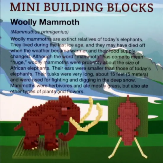 Mini Building Blocks - Wooly Mammoth {5}