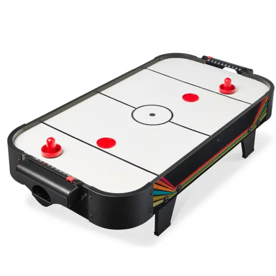 Best Choice Products 40in Air Hockey Arcade Table w/ 100V Motor, Electric Fan, 2 Strikers, 2 Pucks {1}