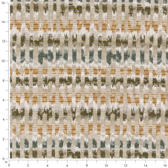 Fern - Green Abstract & Geometric Upholstery Fabric 54 Inches" {3}