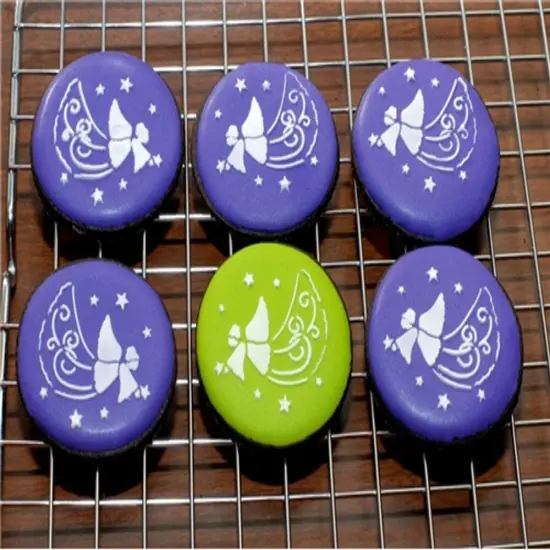 Christmas Cookie Stencils: Christmas Tree, Angel, Bells | C164 by Designer Stencils | Cookie Decorating Tools | {2}