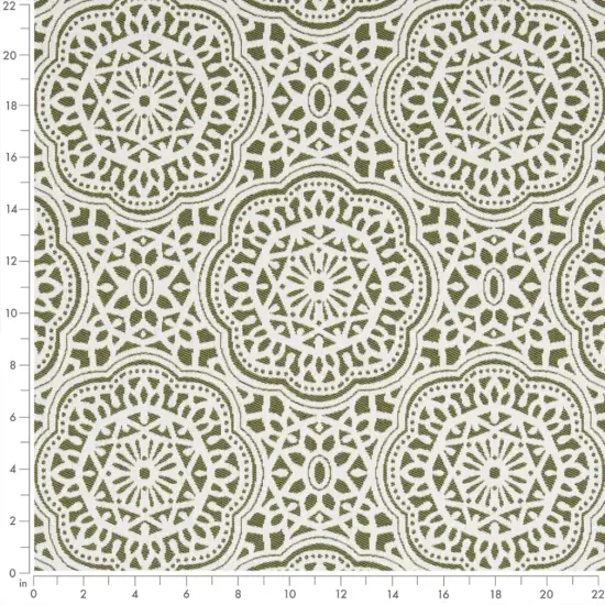 Fern - Green Abstract & Geometric,Global Upholstery Fabric 54 Inches" {3}