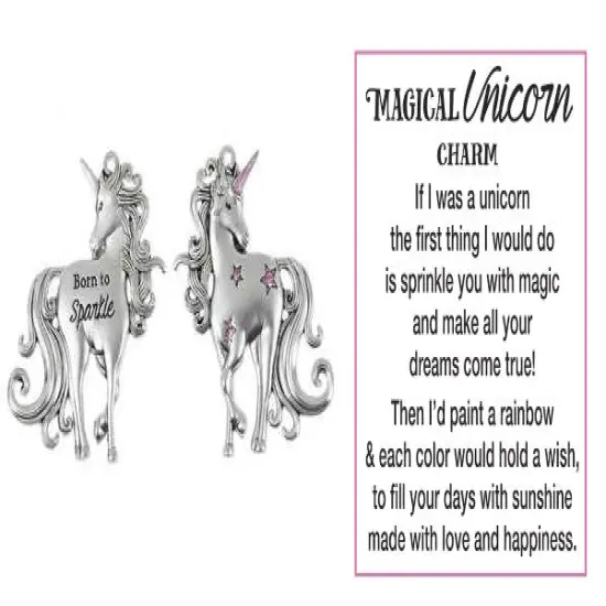 I Believe in Unicorns - Magical Unicorn Charm - Born to Sparkle {1}