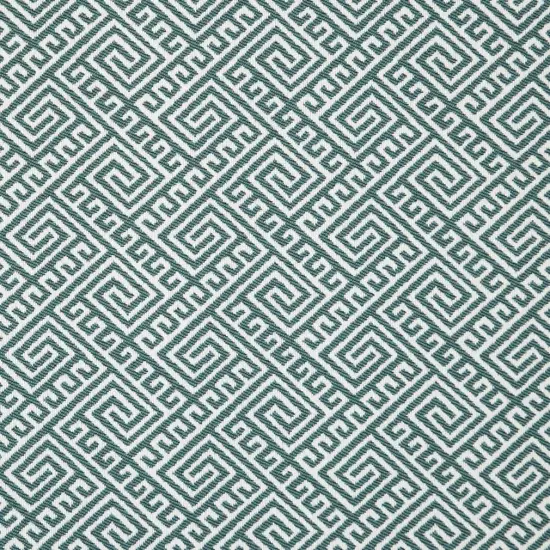 Aqua - Aqua & Teal Abstract & Geometric,Greek Key Upholstery Fabric 54 Inches" {1}