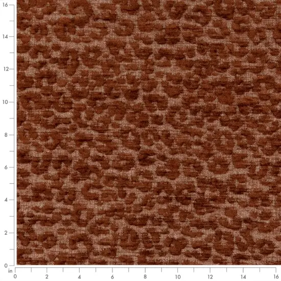 Upholstery Fabric - Orange & Rust Animal Print Upholstery Fabric 54 Inches" {2}