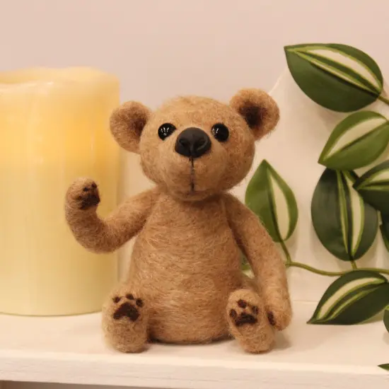Felting Kit - Little Jointed Bear Needle Felt Kit {1}