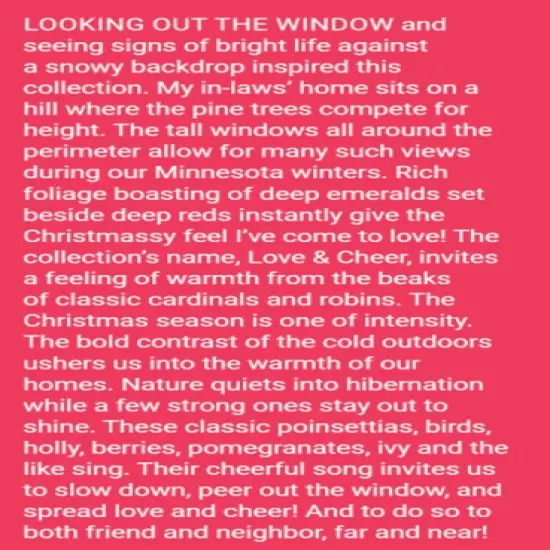 Love and Cheer 10" Square Pack (Layer Cake) by Amarilys Henderson for Moda (21830LC) {3}