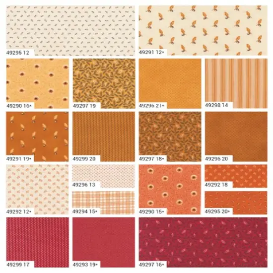 Pumpkin Spice Gatherings 2.5" Strip Roll (Jelly Roll) by Primitive Gatherings for Moda (49290JR) {5}